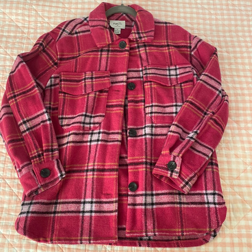 Pink Rue 21 Flannel